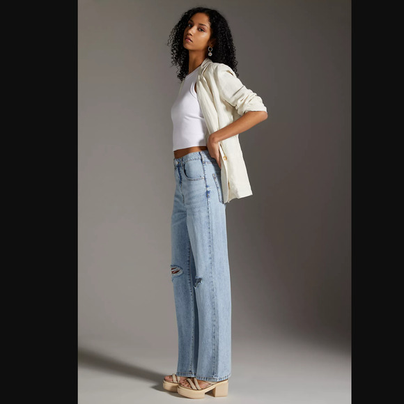 NWT Pilcro Joey High-Rise '90s Slouch Straight Jeans - 30 Waist - Picture 4 of 6